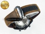 Speedmaster “Dark Side of The Moon” Real Ceramic N1F 1:1 Best Edition Vintage Black on Brown Leather Strap A9300 - Görsel 17