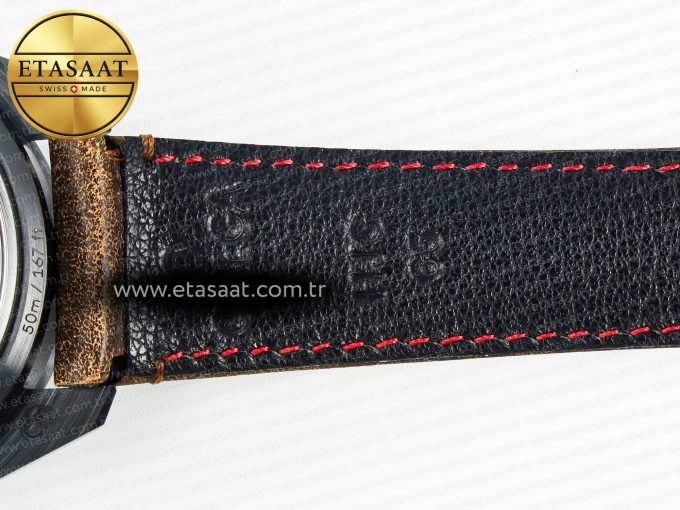 Speedmaster “Dark Side of The Moon” Real Ceramic N1F 1:1 Best Edition Vintage Black on Brown Leather Strap A9300 - Görsel 25