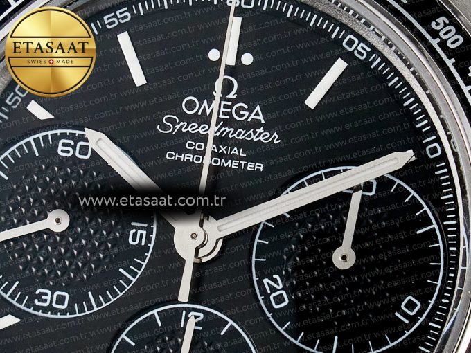 Speedmaster Racing Master SS HKF Best Edition Black Dial on SS Bracelet A7750 - Görsel 11