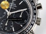Speedmaster Racing Master SS HKF Best Edition Black Dial on SS Bracelet A7750 - Görsel 12