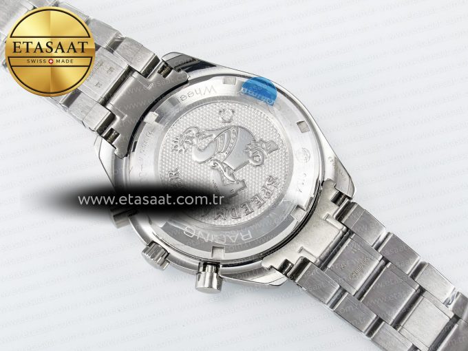 Speedmaster Racing Master SS HKF Best Edition Black Dial on SS Bracelet A7750 - Görsel 18