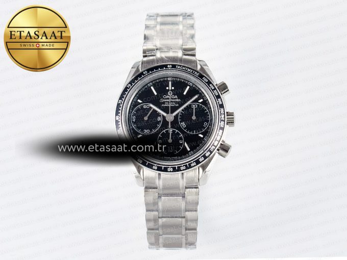 Speedmaster Racing Master SS HKF Best Edition Black Dial on SS Bracelet A7750 - Görsel 3