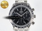 Speedmaster Racing Master SS HKF Best Edition Black Dial on SS Bracelet A7750 - Görsel 4