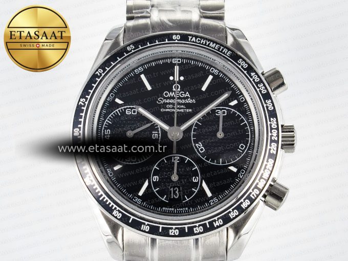 Speedmaster Racing Master SS HKF Best Edition Black Dial on SS Bracelet A7750 - Görsel 4