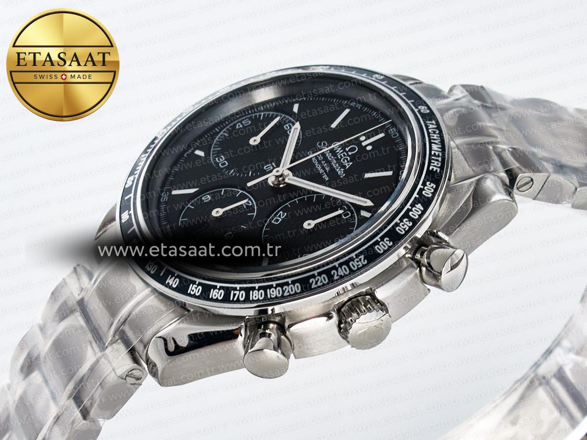 Speedmaster Racing Master SS HKF Best Edition Black Dial on SS Bracelet A7750 - Görsel 6