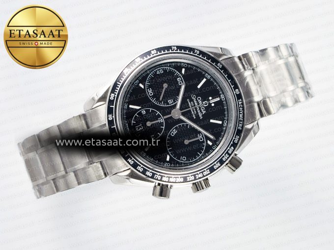 Speedmaster Racing Master SS HKF Best Edition Black Dial on SS Bracelet A7750 - Görsel 8
