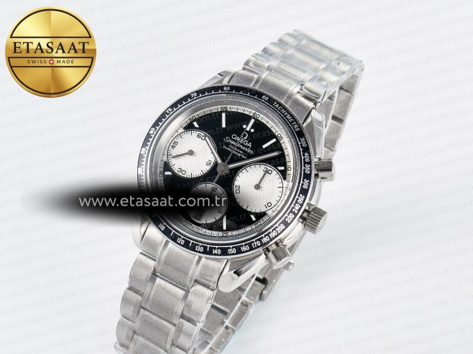 Speedmaster Racing Master SS HKF Best Edition Black/White Dial on SS Bracelet A7750 - Görsel 1
