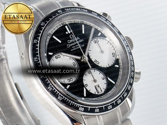 Speedmaster Racing Master SS HKF Best Edition Black/White Dial on SS Bracelet A7750 - Görsel 5