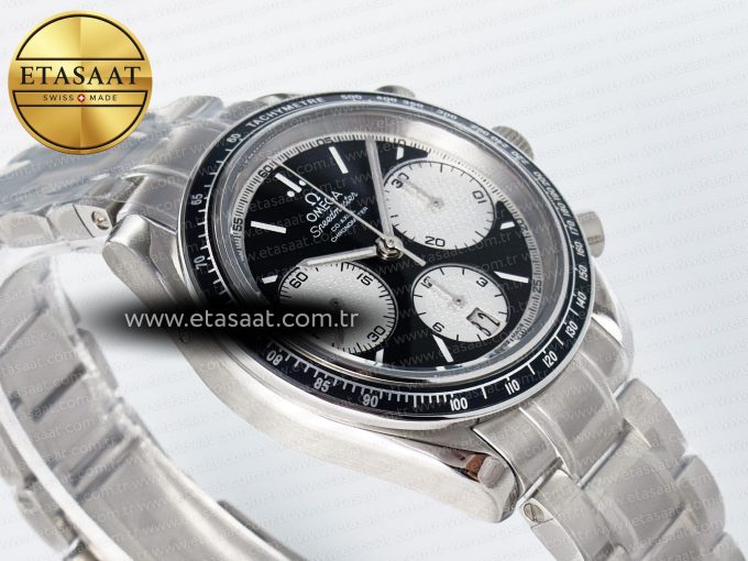 Speedmaster Racing Master SS HKF Best Edition Black/White Dial on SS Bracelet A7750 - Görsel 7