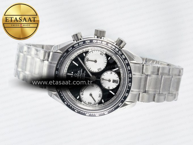 Speedmaster Racing Master SS HKF Best Edition Black/White Dial on SS Bracelet A7750 - Görsel 9