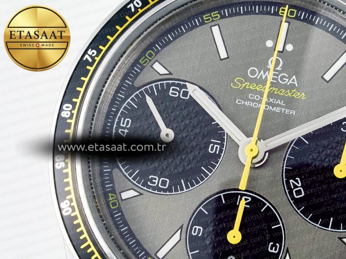 Speedmaster Racing Master SS HKF Best Edition Gray/Black Dial on SS Bracelet A7750 - Görsel 10