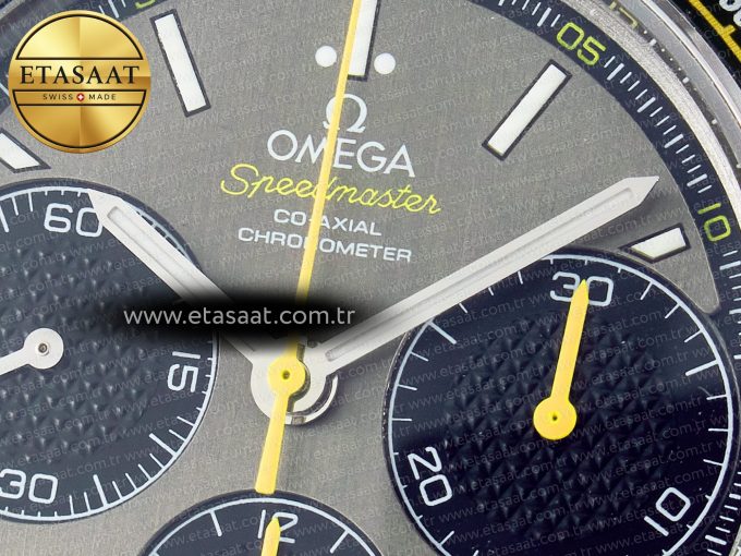 Speedmaster Racing Master SS HKF Best Edition Gray/Black Dial on SS Bracelet A7750 - Görsel 11