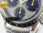 Speedmaster Racing Master SS HKF Best Edition Gray/Black Dial on SS Bracelet A7750 - Görsel 13