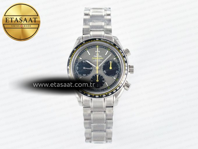 Speedmaster Racing Master SS HKF Best Edition Gray/Black Dial on SS Bracelet A7750 - Görsel 3