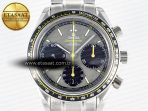 Speedmaster Racing Master SS HKF Best Edition Gray/Black Dial on SS Bracelet A7750 - Görsel 4