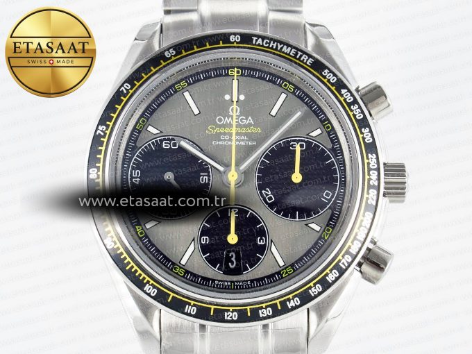 Speedmaster Racing Master SS HKF Best Edition Gray/Black Dial on SS Bracelet A7750 - Görsel 4