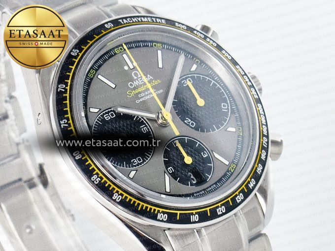 Speedmaster Racing Master SS HKF Best Edition Gray/Black Dial on SS Bracelet A7750 - Görsel 5