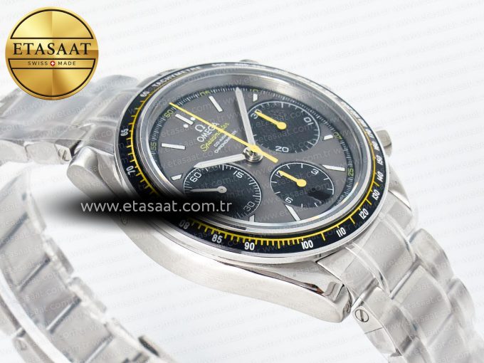 Speedmaster Racing Master SS HKF Best Edition Gray/Black Dial on SS Bracelet A7750 - Görsel 7