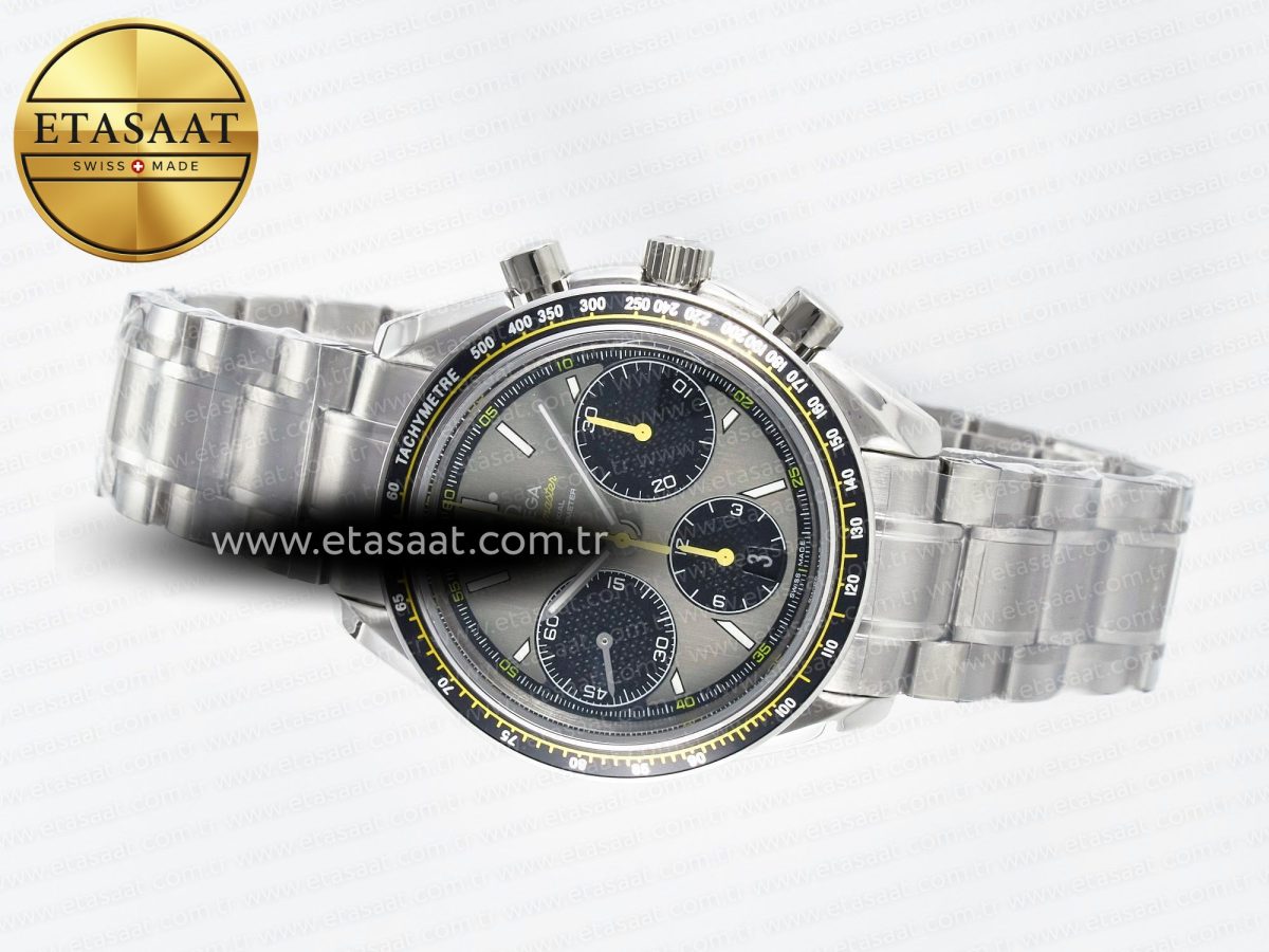 Speedmaster Racing Master SS HKF Best Edition Gray/Black Dial on SS Bracelet A7750 - Görsel 9
