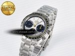 Speedmaster Racing Master SS HKF Best Edition White/Black Dial on SS Bracelet A7750 - Görsel 2