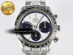 Speedmaster Racing Master SS HKF Best Edition White/Black Dial on SS Bracelet A7750 - Görsel 4