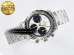 Speedmaster Racing Master SS HKF Best Edition White/Black Dial on SS Bracelet A7750 - Görsel 8