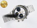 Speedmaster Racing Master SS HKF Best Edition White/Black Dial on SS Bracelet A7750 - Görsel 8