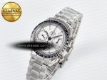 Speedmaster Racing Master SS HKF Best Edition White Dial on SS Bracelet A7750