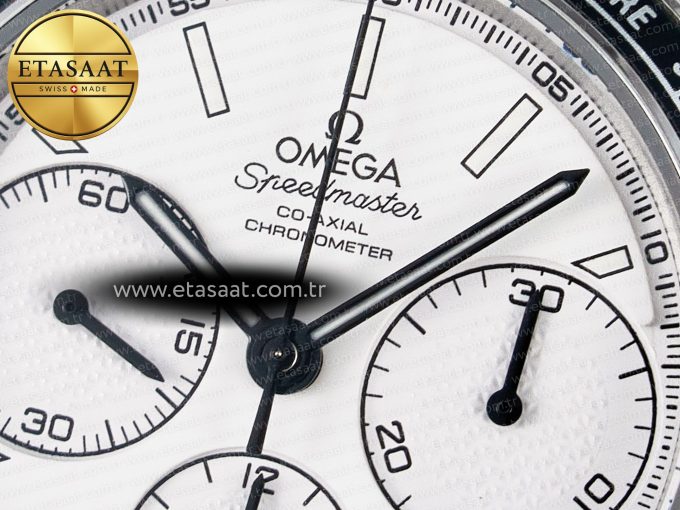 Speedmaster Racing Master SS HKF Best Edition White Dial on SS Bracelet A7750 - Görsel 11
