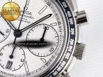Speedmaster Racing Master SS HKF Best Edition White Dial on SS Bracelet A7750 - Görsel 12