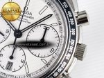 Speedmaster Racing Master SS HKF Best Edition White Dial on SS Bracelet A7750 - Görsel 12