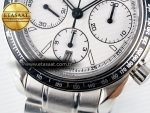 Speedmaster Racing Master SS HKF Best Edition White Dial on SS Bracelet A7750 - Görsel 13