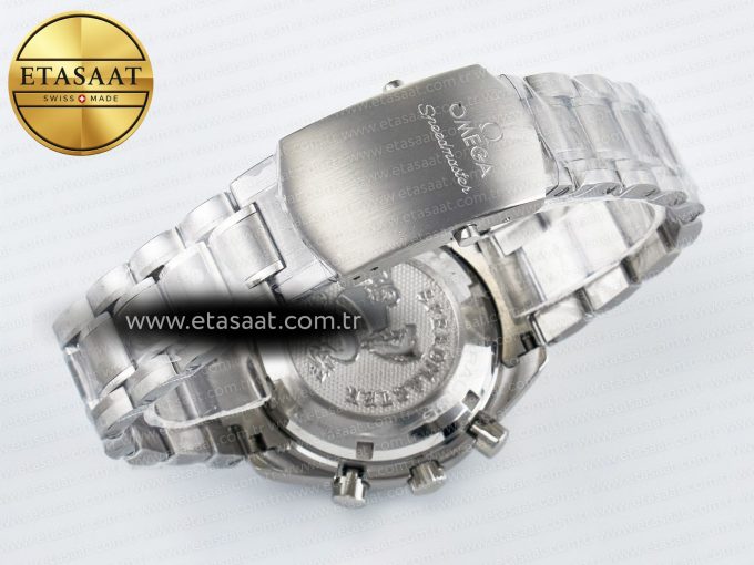 Speedmaster Racing Master SS HKF Best Edition White Dial on SS Bracelet A7750 - Görsel 16
