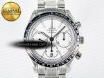 Speedmaster Racing Master SS HKF Best Edition White Dial on SS Bracelet A7750 - Görsel 4