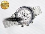 Speedmaster Racing Master SS HKF Best Edition White Dial on SS Bracelet A7750 - Görsel 8