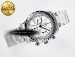 Speedmaster Racing Master SS HKF Best Edition White Dial on SS Bracelet A7750 - Görsel 8