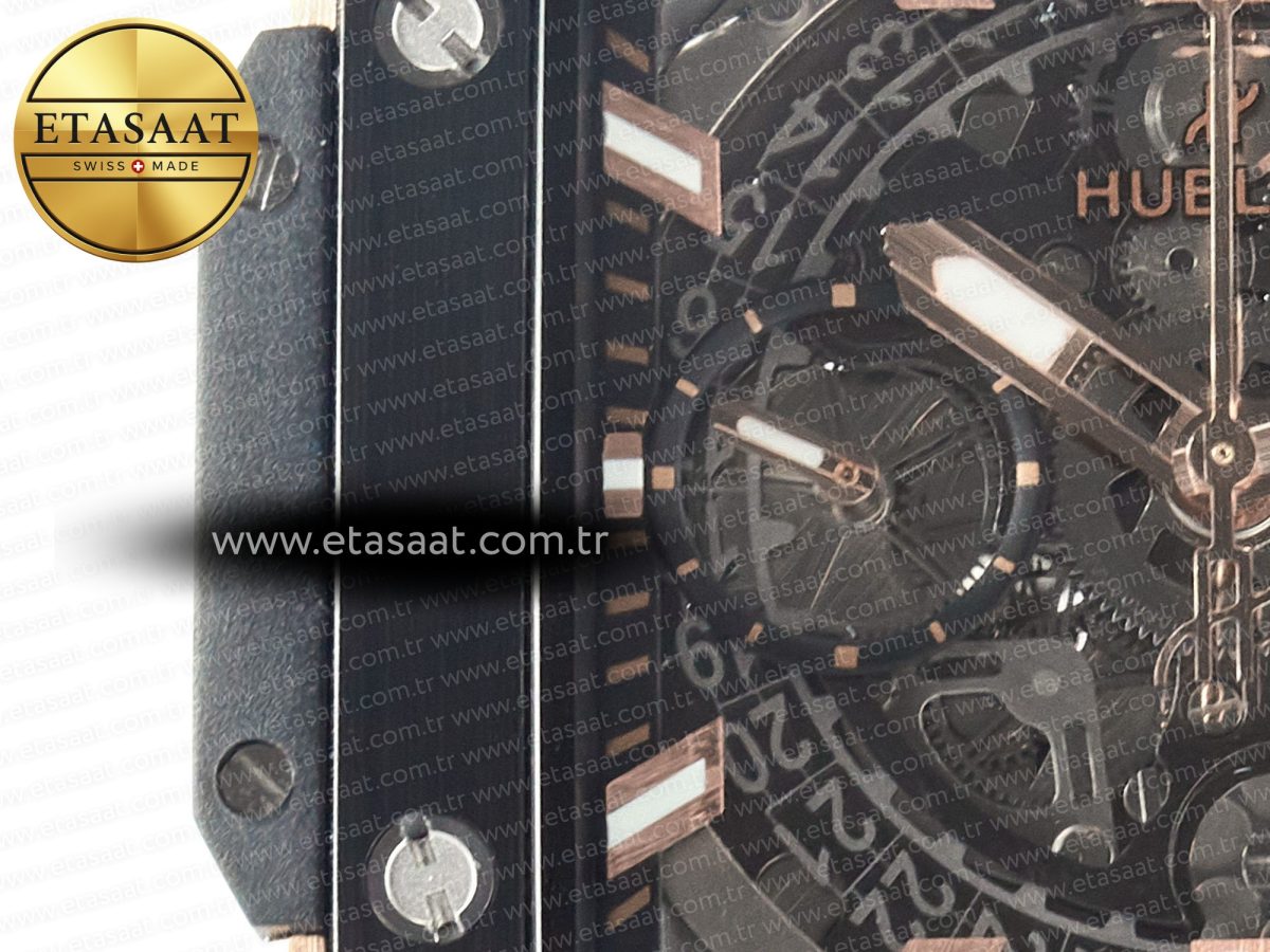 Hublot Square Bang Unico Ceramic Bezel on Black A1280 - Görsel 11