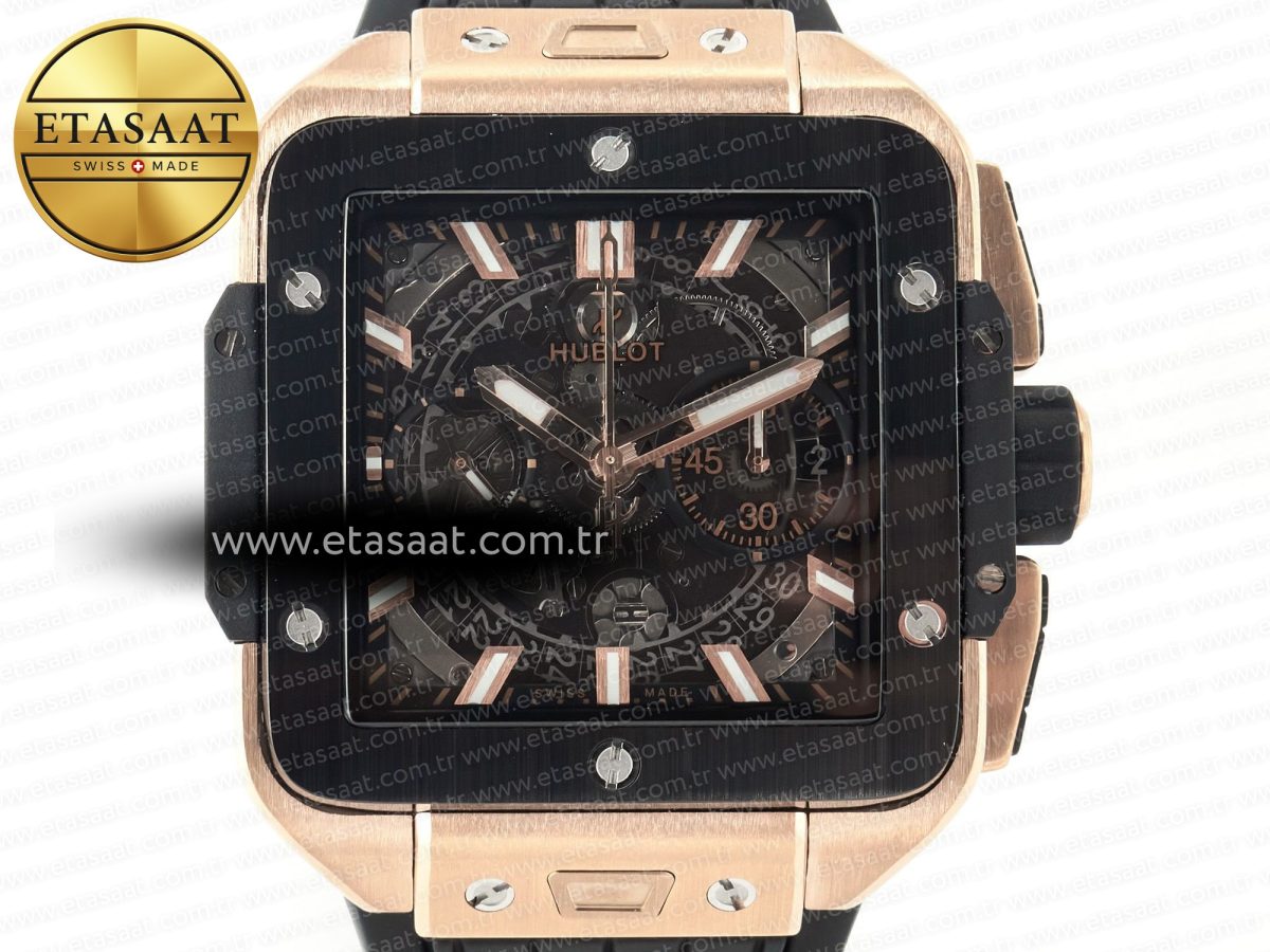 Hublot Square Bang Unico Ceramic Bezel on Black A1280 - Görsel 4