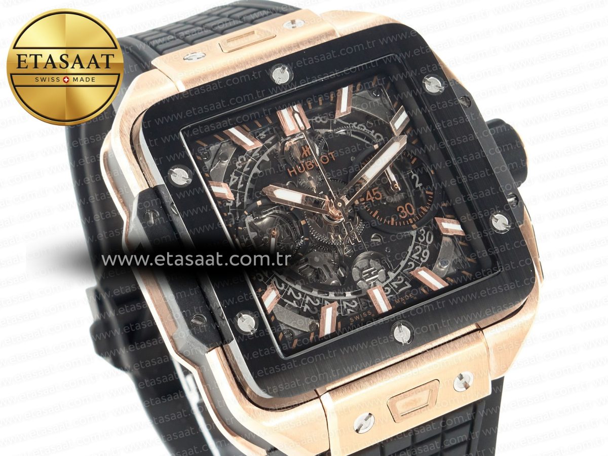Hublot Square Bang Unico Ceramic Bezel on Black A1280 - Görsel 5
