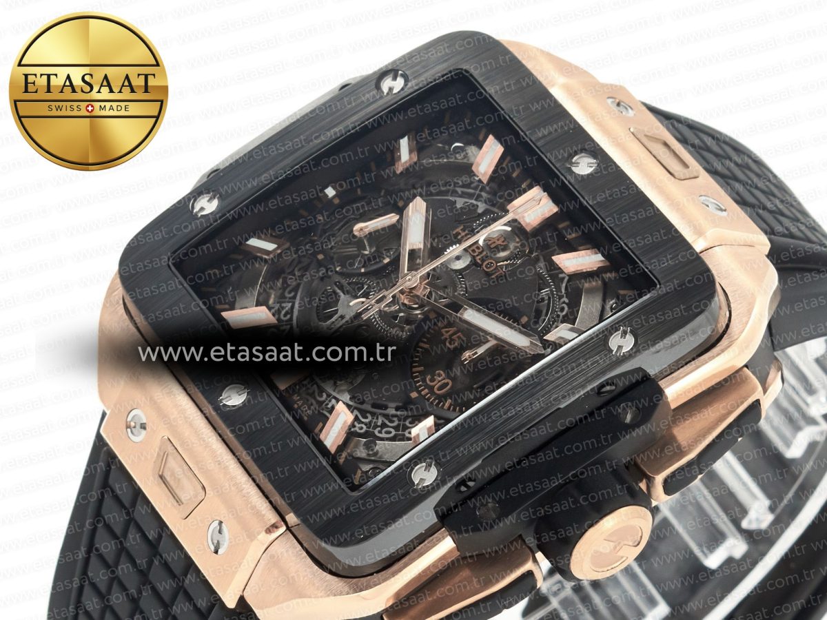 Hublot Square Bang Unico Ceramic Bezel on Black A1280 - Görsel 6