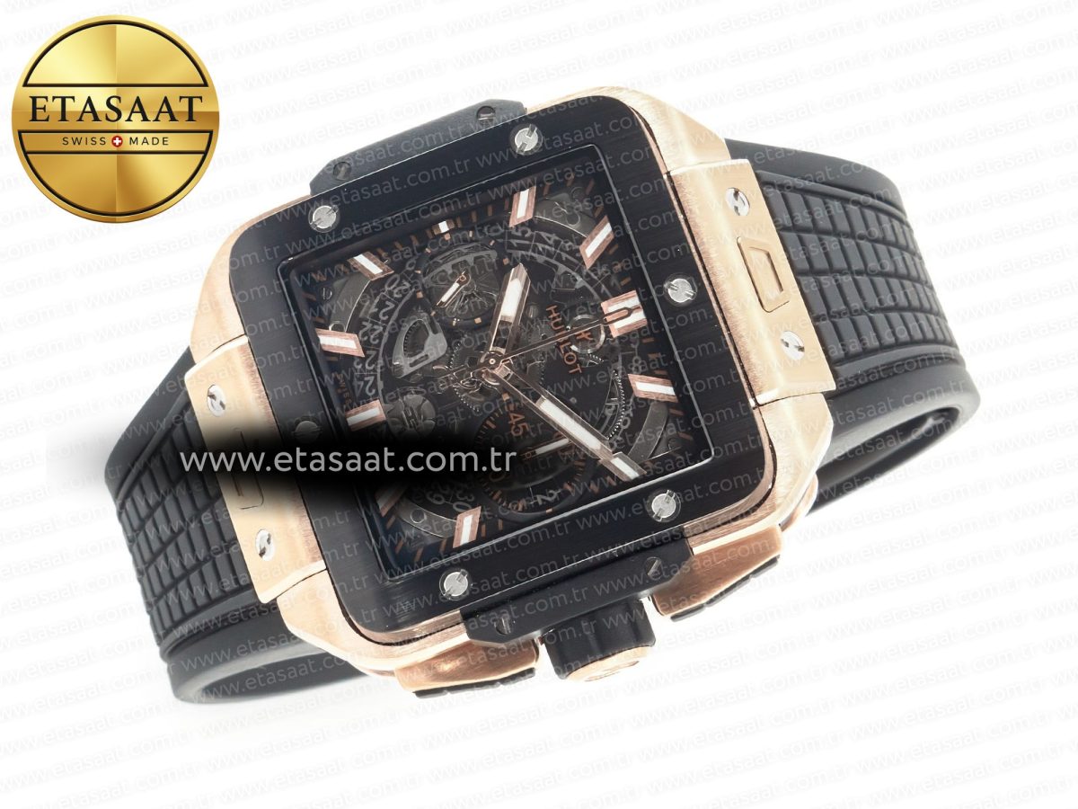 Hublot Square Bang Unico Ceramic Bezel on Black A1280 - Görsel 8