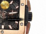 Square Bang Unico 42mm RG BBF 1:1 Best Edition Skeleton Dial on Black Rubber Strap A1280 - Görsel 12