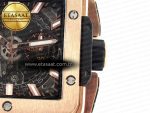 Square Bang Unico 42mm RG BBF 1:1 Best Edition Skeleton Dial on Black Rubber Strap A1280 - Görsel 12
