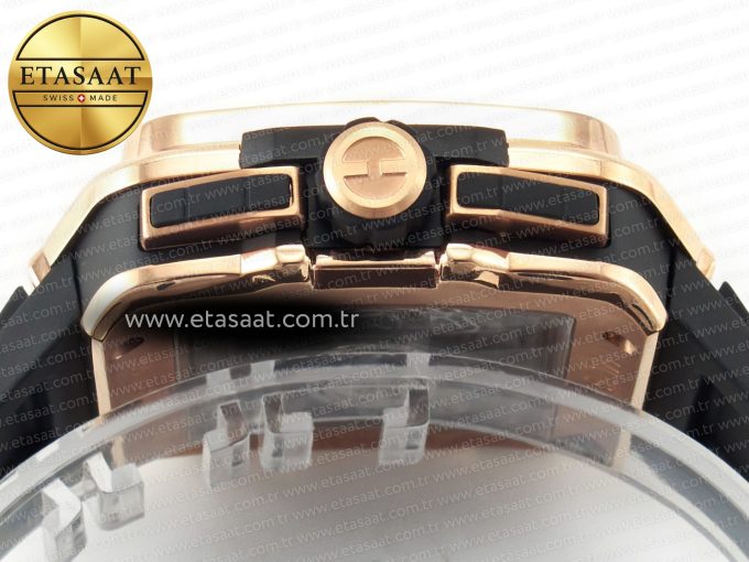 Square Bang Unico 42mm RG BBF 1:1 Best Edition Skeleton Dial on Black Rubber Strap A1280 - Görsel 15