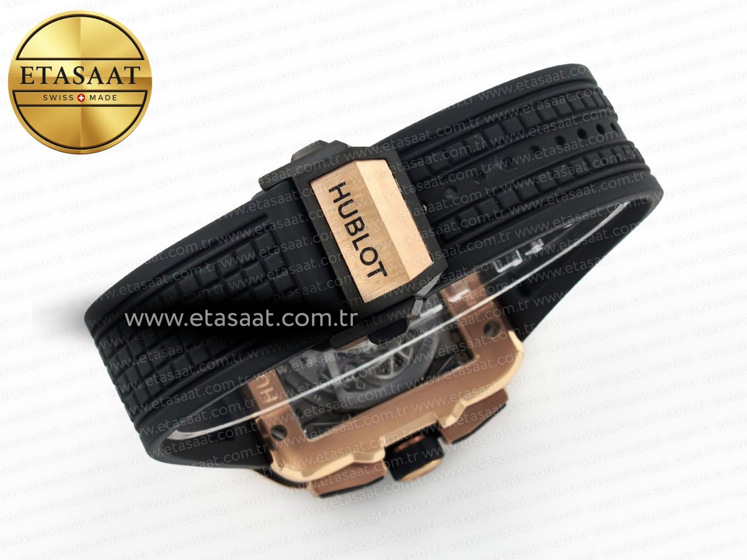 Square Bang Unico 42mm RG BBF 1:1 Best Edition Skeleton Dial on Black Rubber Strap A1280 - Görsel 16