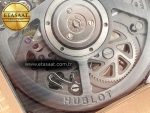 Square Bang Unico 42mm RG BBF 1:1 Best Edition Skeleton Dial on Black Rubber Strap A1280 - Görsel 18
