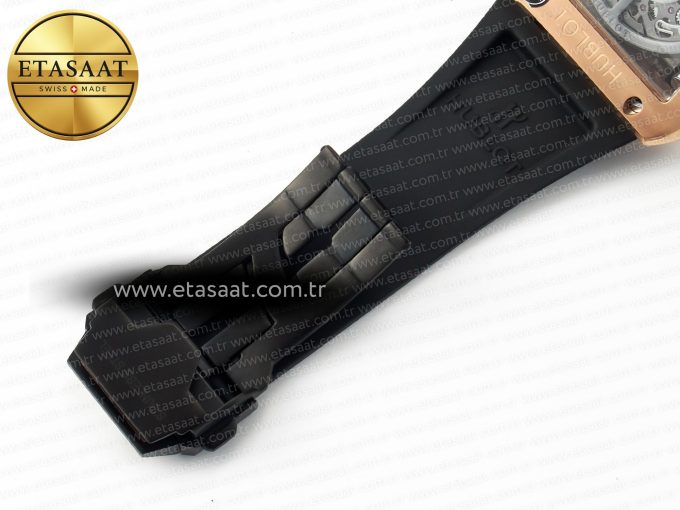Square Bang Unico 42mm RG BBF 1:1 Best Edition Skeleton Dial on Black Rubber Strap A1280 - Görsel 26