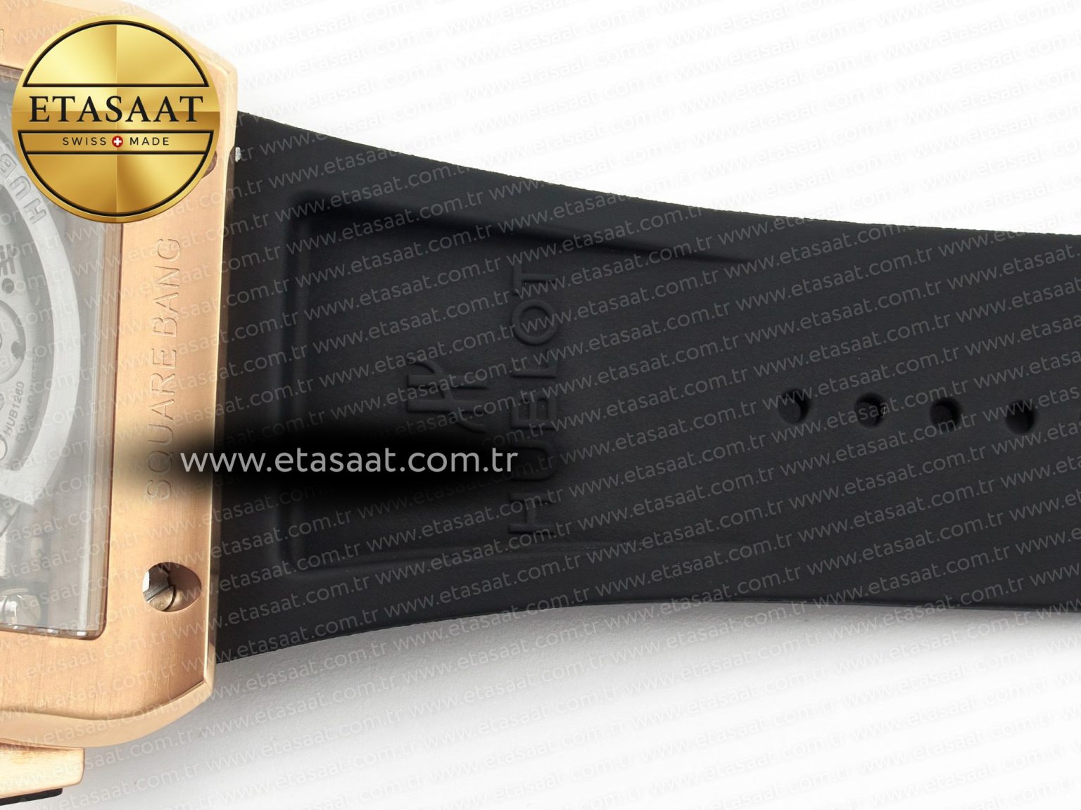 Square Bang Unico 42mm RG BBF 1:1 Best Edition Skeleton Dial on Black Rubber Strap A1280 - Görsel 30