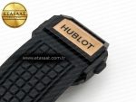 Square Bang Unico 42mm RG BBF 1:1 Best Edition Skeleton Dial on Black Rubber Strap A1280 - Görsel 31