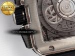 Square Bang Unico 42mm Titanium BBF 1:1 Best Edition Skeleton Dial on Black Rubber Strap A1280 - Görsel 19